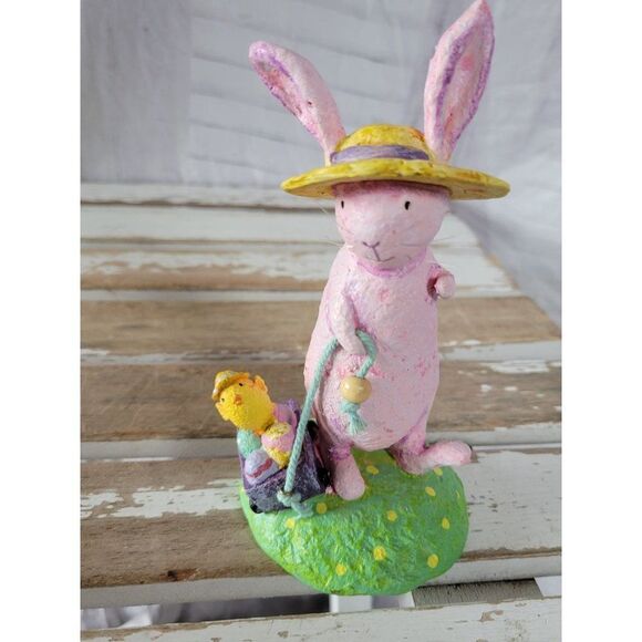 Midwest Cannon falls Easter bunny rabbit chick spring decor shabby chic David Wa - Picture 1 of 9